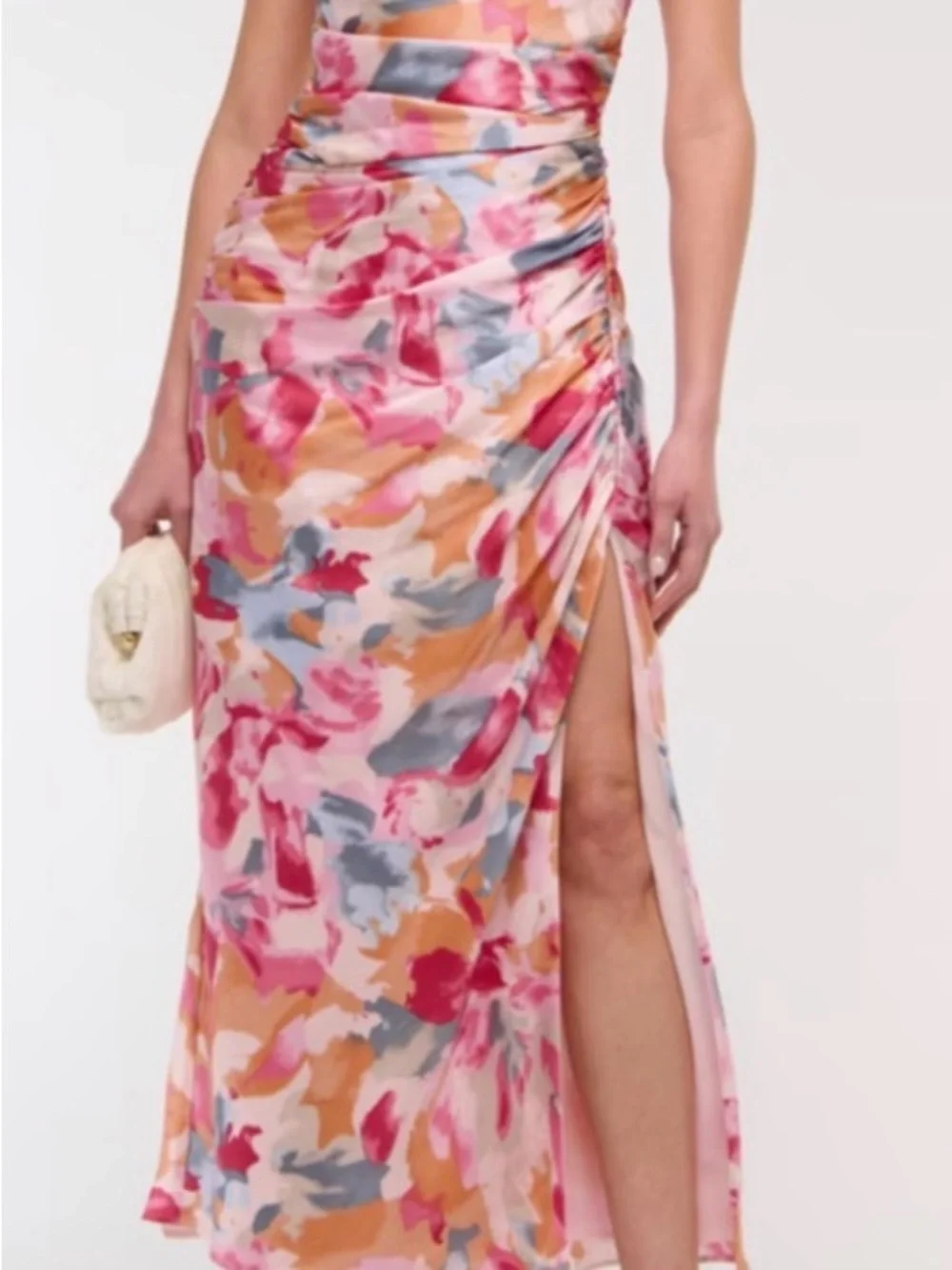 Abercrombie & Fitch Cowl Neck Draped Maxi Dress